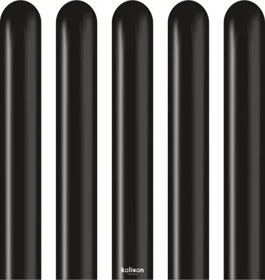 Produktbild von Modellierballons 260M, Standard Schwarz, Schwarz 115cm, 100 Stk.