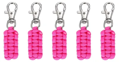 Produktbild von 5 Stück Reißverschlussgriffe aus Nylonband, 3 Zoll, in Rosa