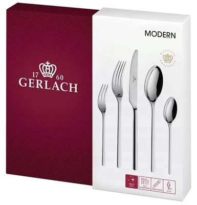 Produktbild von Besteckset Gerlach Modern 30-teilig Edelstahl 18/10 poliert