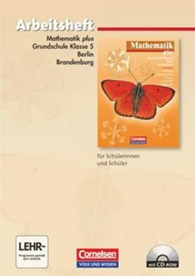 Immagine prodotto di Mathematik plus. Grundschule 5. Schuljahr. Berlin und Brandenburg. Arbeitsheft
