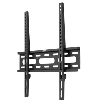 Image de Hama FIX TV Wall Bracket 1 star, XL - Kit de fixation (fixation murale, plaque de fixation) - pour TV - acier - noir - taille d'écran : 58,4-127 cm (23"-50") (108770)
