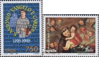 Produktbild von Briefmarken Italien 1995 Mi 2394-2395 (kompl.Ausg.) postfrisch Heil.Antonius von Padua