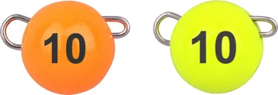 Produktbild von Spro Freestyle Tungsten Bottom Jig Glow orange/chartreuse - 2 Jigköpfe, Gewicht:7g