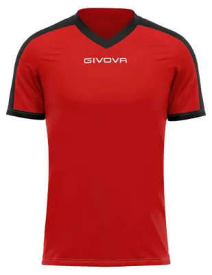 Produktbild von Givova - "Revolution" T-Shirt für Herren MR536 (S) (Schwarz/Rot)