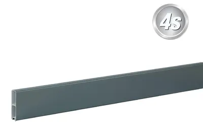 Produktbild von Alu Abschlussprofil 80 x 20 mm  - Farbe: anthrazit, Länge: 300 cm