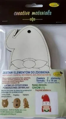 Zdjęcie produktu dla Zestaw do zdobienia ze sklejki Mikołaj - Galeria Hobby