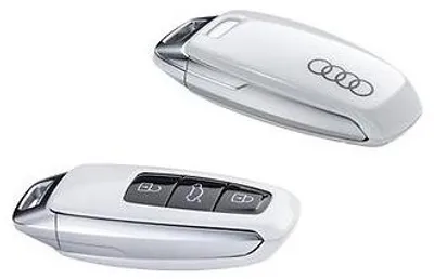 Für A3 8Y A6 C8 A7 4K A8 Q7 Q8 e-tron Original Audi Schlüssel Tasche Cover WEIß in der Farbe WEIß von Volkswagen AG