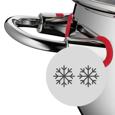 Imagen del producto de WMF. Calidad WMF. Olla para carne con tapa, línea Quality One, 24 cm, acero inoxidable