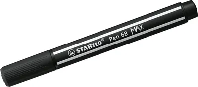 Image de Stabilo - Feutre -Tip Pen 68/46 Max Black | 5 pièces
