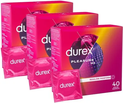 Produktbild von Durex Pleasure Me Kondome 120 Stück (3er Pack)
