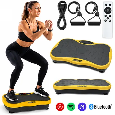 Produktbild von Vibrationsplatte Vibrationsplattform für Ganzkörpertraining Muskelaufbau Fitness Vibro SLIM RAX200M