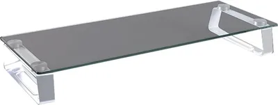 Obrázek produktu pro LogiLink Monitor Riser - stojan pro LCD displeje/notebooky - sklo, pevná ocel lisovaná za studena - velikost obrazovky: 33-81,3 cm (13"-32")