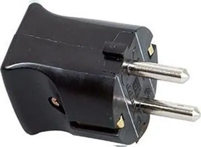 Produktbild von Kopp - Stecker mit Erdung - Schwarz