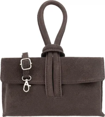 Produktbild von Vera Pelle Damen Handtasche aus Wildleder Choco