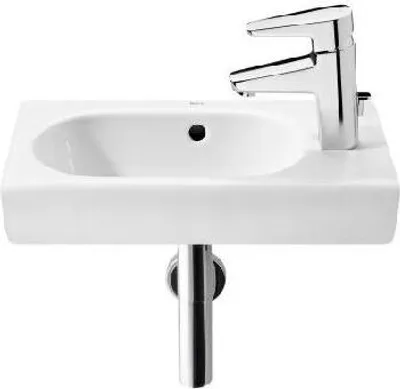 Produktbild von Roca Meridian - Handwaschbecken 450x250 mm, mit Überlauf, 1 Hahnloch, weiß A327248000