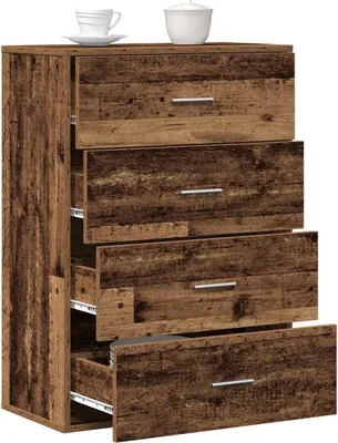 Obrázek produktu pro vidaXL Příborník se zásuvkami z regenerovaného dřeva 60 x 31 x 84 cm materiál na bázi dřeva