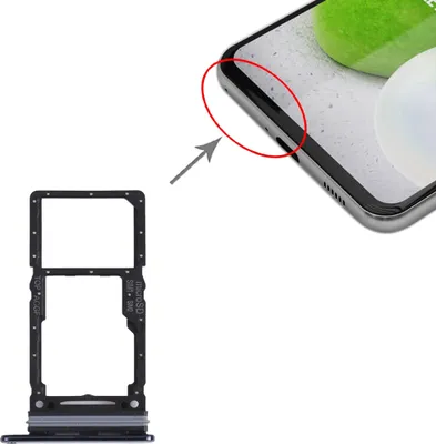 Immagine prodotto di Supporto per schede Dual Sim + Micro SD per Samsung Galaxy A73 5G Ricambio Nero