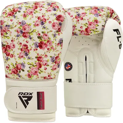 Image de RDX Sports Gants de boxe FL6 Floral - Blanc - 8 onces