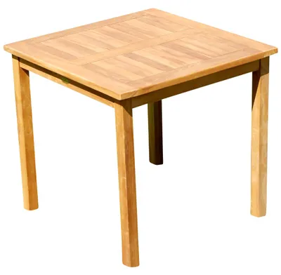 Produktbild von ALEOS. echt TEAK Holztisch Gartentisch Garten Tisch 80x80cm Gartenmöbel Esstisch Holz sehr robust JAV-ALPEN80