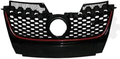 Productafbeelding van Metalen grille voor VW Golf 5 GTI (10.04->) - zilver - auto-onderdelen