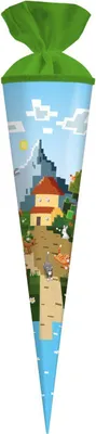 Obrázek produktu pro Goldbuch školní kužel My Game 70 cm pixelový design s plstěným uzávěrem
