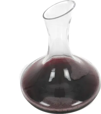 Produktbild von Weinkaraffe zum Dekantieren von Rotwein aus Glas, Weindekanter, Karaffe, Weinbelüfter, Dekanter, Volumen ca. 1778 ml