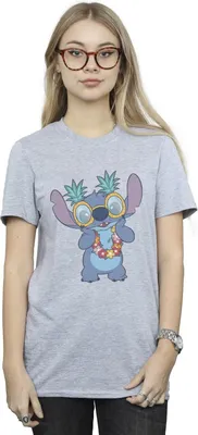 Produktbild von Disney - "Tropical Fun" T-Shirt für Damen BI29848 (S) (Grau)