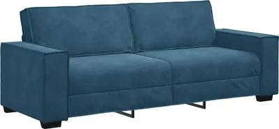 Immagine prodotto di vidaXL Divano a 3 posti blu 220x78x84 cm Velluto