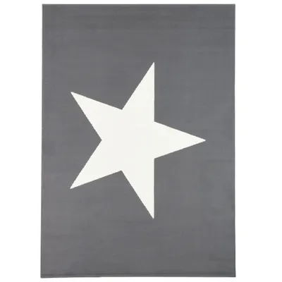 Produktbild von Kinder und Jugend Teppiche mit Tier- und Sternmotiven, Größe:185x270 cm, Design:Stern Anthrazit