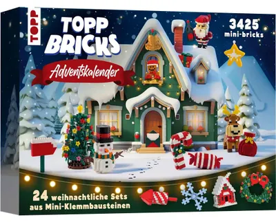 Image de Calendrier de l'Avent TOPP Bricks - 24 sets de Noël composés de mini-briques à emboîter