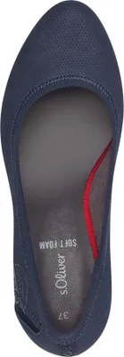 Produktbild von s.Oliver Damen Pumps sportliche Profilsohle hoher Blockabsatz 5-22402-43, Größe:38 EU, Farbe:Blau