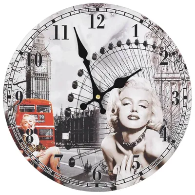 Produktbild von vidaXL Wanduhr Vintage Marilyn Monroe 30 cm