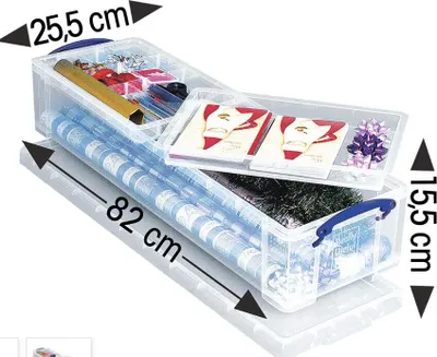 Image de Really Useful Box Boîte de rangement avec compartiments, 22 litres