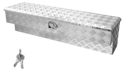 Produktbild von VEVOR Werkzeugkasten für Ladefläche, Staukasten aus Aluminium mit Profilmuster,