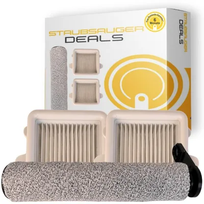 Imagen del producto de Kit de repuestos para aspiradora Roborock Dyad Flexi, Flexi Pro y Flexi Lite (1 cepillo para suelos, 2 filtros)