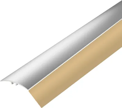 Produktbild von VILO Übergangsleiste  Bodenprofil für Höhenausgleich L50mm - Aluminium - Kleben oder Schrauben - 50mm Breite - 93cm - Champagner