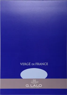 Produktbild von G.Lalo 5x Lalo, Block 25% Hadern DIN A4, 50 Blatt,100g - Blau 12702L