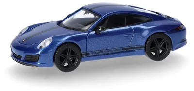 Porsche 911 Carrera 4 S Modellauto 1:87, Kunststoff, Saphirblau