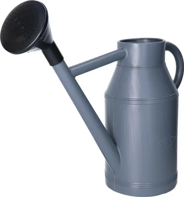 Produktbild von EDA Gieskanne - grau - Kunststoff - schwarzer Besenkopf - 6 Liter
