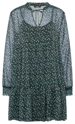 Productafbeelding van Mavi jurk met print; zwarte bloemenprint