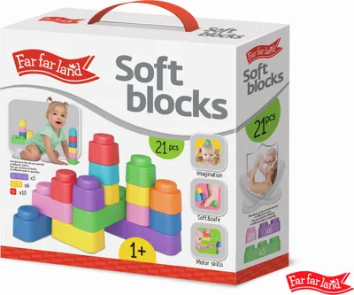 Obrázek produktu pro Far Far Land Stavebnice měkká 21 bloků