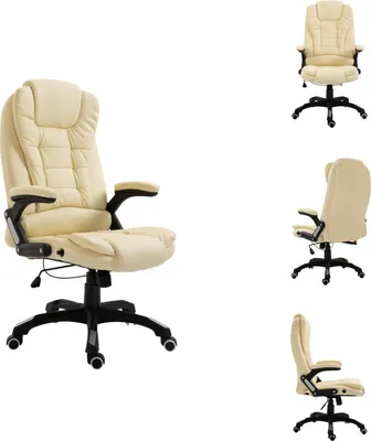 Produktbild von vidaXL Bürostuhl Creme Kunstleder -  Bürostühle