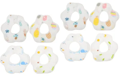 Productafbeelding van Set van 8 Baby Slabbetjes van Katoen voor Kinderen