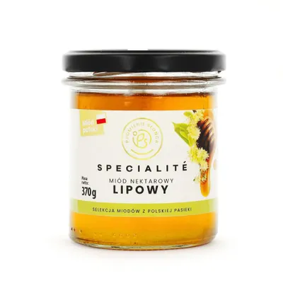 Zdjęcie produktu dla Miód Lipowy Nektarowy 370 g