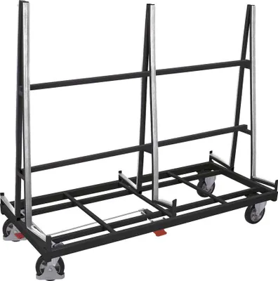 Produktbild von VARIOfit Plattenwagen mit zweiseitiger Ladefläche 1380x2x270mm Anthrazitgrau RAL 7016