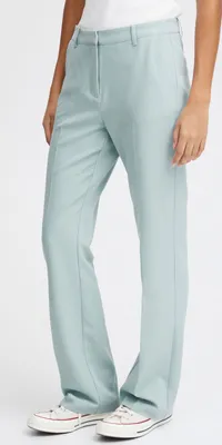 Image de Ichi IHLEXI PA Pantalon en tissu pour femmes Pantalon avec poches de ceinture Passants pour ceinture Plis élastiques Regular fit