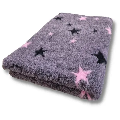 Produktbild von Vet Bed mit Antirutschbeschichtung Starry Night rosa 150 x 100 cm