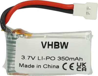 Produktbild von vhbw Akku kompatibel mit WALKERA Stecker für Modellbau (350mAh, 3,7V, Li-Polymer)