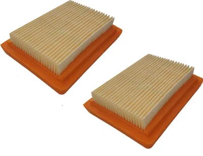 Two air filters are shown against a white background.