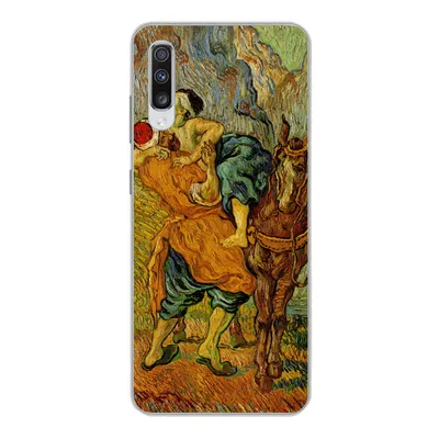 Produktbild von MuchoWow® Handyhülle Schutzhülle Hülle für Samsung Galaxy A70 Der barmherzige Samariter - Vincent van Gogh Silikon Softcase Handy Hülle - Schutzhaube